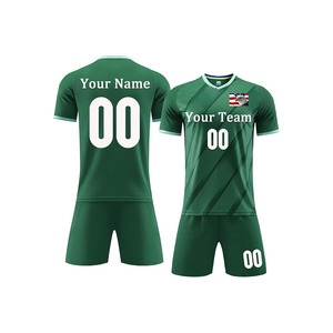 Maillot de football personnalisé pour hommes adultes, garçons et enfants, ensemble maillot et short de football avec nom, numéro et équipe - Product Image 1