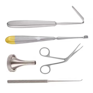 ชุดเครื่องมือผ่าตัดหู คอ จมูก คุณภาพสูง 5 ชิ้น ยี่ห้อ Bone Bridge ทำจากสแตนเลสสตีล สำหรับการผ่าตัดต่อมทอนซิลและต่อมอะดีนอยด์ - Product Image 2