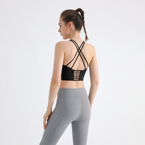 Top Deportivo Corto para Mujer con Espalda Cruzada, Elástico en 4 Direcciones, Soporte Medio para Entrenamiento - Product Image 6