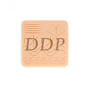 Almohadilla de sutura de piel personalizada DDP, almohadilla de sutura barata, modelo de piel de entrenamiento médico de silicona con 20 heridas precortadas para práctica médica - Product Image 6