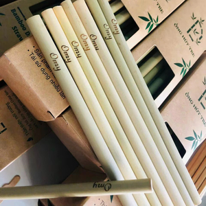 หลอดดูดน้ำทำจากไม้ไผ่ธรรมชาติ 100% ผลิตด้วยมือ ขายส่ง เป็นมิตรกับสิ่งแวดล้อม ใช้ซ้ำได้ สำหรับเครื่องดื่มร้อนและเย็น คุณภาพส่งออก เวียดนาม - Product Image 1