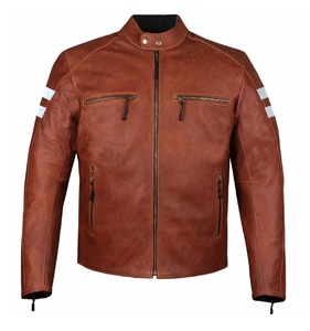 Veste vintage ample pour homme en cuir véritable écologique, réversible, coupe-vent, imperméable, respirante, patchwork coloré - Product Image 5