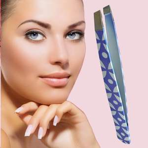 Juego de Pinzas de Acero Inoxidable UBI de 3 Piezas, Puntas Finas y Puntiagudas, Agarre Ergonómico Duradero para Manicura, Uso Doméstico/Comercial - Product Image 1
