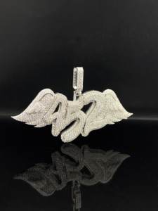 Pendentif en alliage plaqué or pour homme, style hip-hop, avec diamants, design goutte de glace urbaine personnalisé - Product Image 2