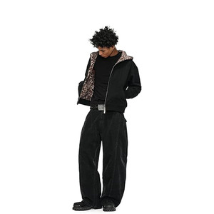 Sudadera con capucha y cremallera para hombre, de corte regular, mezcla de algodón, estilo chaqueta. - Product Image 4