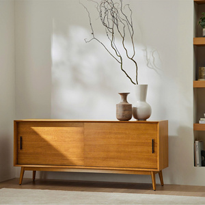 Aparador de Madera de Estilo Moderno de Mediados de Siglo con Puertas Corredizas, Mueble de Almacenamiento de 2 Compartimentos - Product Image 2
