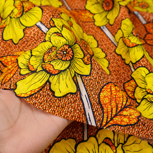 Tela Africana Auténtica con Estampado de Cera, Ankara, Algodón, Batik, Textil para Vestidos, Prendas de Vestir, Costura, Moda, Suministro al por Mayor - Product Image 1