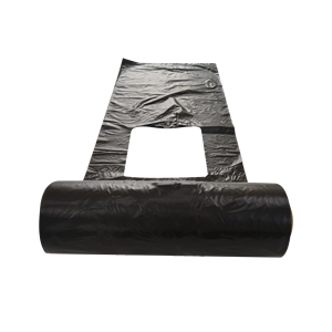 Chaleco portador de plástico HDPE con logotipo personalizado más vendido, uso en supermercado, bolsa con cremallera perforada, embalaje - Product Image 4