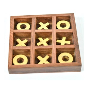 Wood Toy Kids Tic Tac <b>Toe</b> Game Board Educational Toys Wooden XO Chess With Two Player <b>By</b> A.Z Handicrafts - Product Image 1