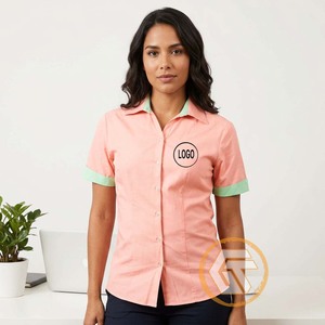 Alpha |   Chemise décontractée noire pour femme Kapa avec logo brodé sur le devant, manches raglan, col rabattu, 100 % coton, écologique - Product Image 3