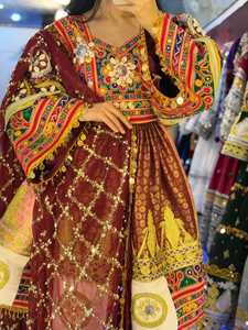 ชุดเดรสยาวสไตล์โบฮีเมียนสำหรับผู้หญิงแบบดั้งเดิม สีตามสั่ง ผู้ผลิต OEM ODM ชุดลำลองแบบอัฟกานิสถาน ความยาวระดับเข่า ทรงหลวม - Product Image 5