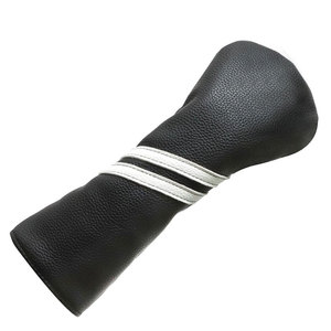 Housse de protection pour tête de club de golf Salva Brown en cuir PU écologique gaufré, couleur unie, pour driver, fairway wood et hybride, 12 pouces - Product Image 4