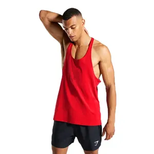 Débardeur de sport pour homme, coupe ajustée, 100 % polyester, séchage rapide, respirant, haute qualité, plusieurs couleurs - Product Image 3