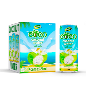 Eau de coco aromatisée fraîche la plus vendue 330 ml Purée naturelle OEM Étiquette privée Électrolytes Boissons jus Wana Beverage ODM - Product Image 4