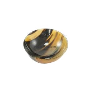 Bol en corne de buffle de la meilleure qualité Design classique Vaisselle Snacks Plat de service pour Table à manger Ustensiles de cuisine Bol de service à salade - Product Image 1