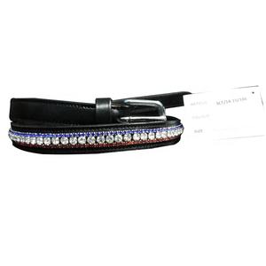 Ceinture en cuir indien véritable avec boucle en acier Accessoire unisexe décontracté élégant - Product Image 5
