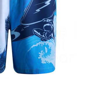 Dolphin print swim <b>trunks</b> Quick dry board shorts Casual swim <b>trunks</b> <b>men</b> Drawstring waist shorts - Product Image 4