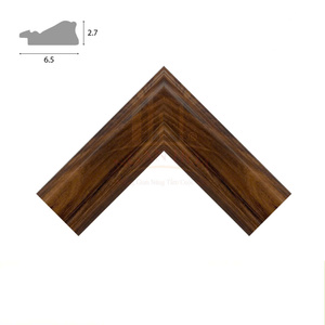 Contemporary <b>Wood</b> Grain PS Polystyrene <b>Picture</b> <b>Frame</b> Moulding Minimalist Wide Border OEM Custom Photo <b>Frame</b> Factory - Product Image 5