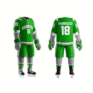 Maillot de hockey sur glace personnalisé pour homme adulte, manches longues, vêtements de sport performants - Product Image 4