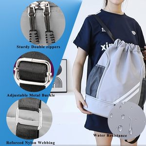 Sac de sport vintage en toile, sac de voyage durable avec compartiments - Product Image 5