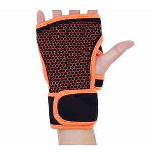 Gants de musculation en cuir neuf de haute qualité, demi-doigts, respirants, avec support pour les poignets, pour hommes et femmes - Product Image 3
