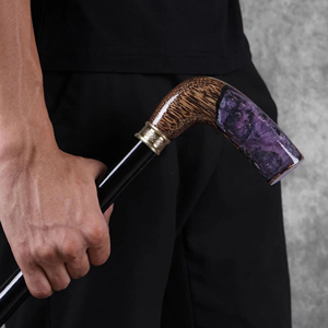 Bâton de marche en bois dur naturel pour les aventures en plein air, canne de marche en bois artisanale de qualité supérieure, vente en gros par AYAANS CREATIONS - Product Image 2