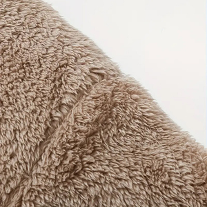 Custom Mens <b>Sherpa</b> Fleece Anti-Pilling 370g Hoodie Warm Teddy Pullover Quarter Zip Oversized Plush Winter Casual Sweatshirt - Product Image 3