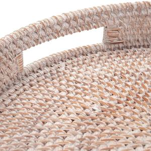 ถาดเสิร์ฟหวายสีขาวสไตล์โมเดิร์นฟาร์มเฮาส์ คุณภาพส่งออก ถาดเสิร์ฟหวายสีขาวทรงกลม ดีไซน์ทันสมัย - Product Image 3