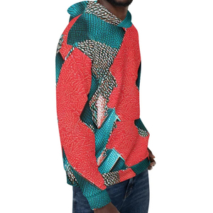 Sweat-shirt à capuche tie-dye vibrant pour homme, design personnalisé, effet délavé, streetwear professionnel, nouvelle collection 2026 - Product Image 3
