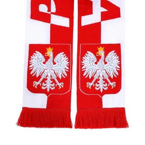 Bufanda Deportiva de Fútbol de Doble Cara con Logotipo Personalizado, Jacquard, para Clubes de Fans, Promocional, de Seda, Venta Directa de Fábrica - Product Image 4