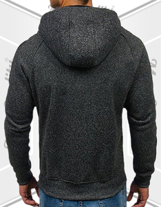 Sweat-shirt à capuche zippé pour homme, veste en polaire confortable pour l'entraînement, le jogging et le style décontracté - Product Image 3