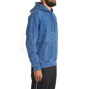 Simple Minimalist Style Winter Casual Acid Wash <b>Hoodies</b> 100% Cotton Blank <b>Plain</b> Custom Logo Eco-Friendly Bulk Wholesale - Product Image 3