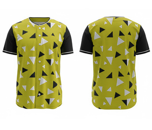เสื้อเบสบอลแบบซับลิเมชั่นสั่งทำพิเศษ ชุดยูนิฟอร์มทีมกีฬา พร้อมโลโก้และหมายเลขตามสั่ง |   ฐานผ้าโพลีเอสเตอร์ที่ระบายอากาศได้ดี - Product Image 5