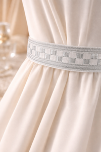 ริบบิ้นลายทางซารีหน้าเดียวขนาด 20 มม. โพลีเอสเตอร์ 100% |   ผ้าแจ็คการ์ดทอลายต้านการหดตัวสำหรับขอบผ้าส่าหรีและงานหัตถกรรม - Product Image 4