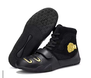 รองเท้ามวยปล้ำ HAWK SPORTS INDUSTRIES รุ่น HW-BS-001 สำหรับผู้ชายและผู้หญิง แบบหุ้มข้อสูง ผ้าตาข่าย พื้นยาง เหมาะสำหรับการฝึกซ้อมต่อสู้ในฤดูหนาว - Product Image 1