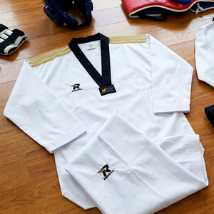 Uniforme de Taekwondo OEM 100% Algodón, Ropa de Artes Marciales, Uniformes de Boxeo, Trajes de Entrenamiento de Boxeo y Taekwondo - Product Image 4