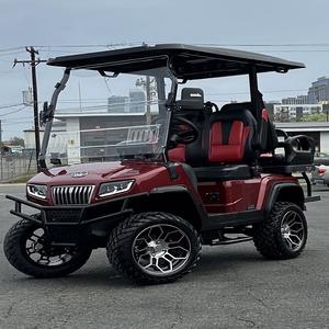 Carrito de Golf Eléctrico Premium de 4 Ruedas, Potente, con Batería de Litio de 60V/18.2AH, para 7-8 Pasajeros, de Acero - Product Image 6