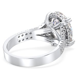 Anillos de compromiso solitarios de oro macizo de 14 quilates con diamantes cultivados en laboratorio CVD HPHT de REYES a precio mayorista para mujer, anillos de joyería fina. - Product Image 4