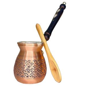 Cafetière turque en cuivre de qualité supérieure, machine à café arabe, chauffe-café Cezve pour la maison, la cuisine, le café, le restaurant - Product Image 4