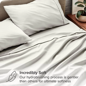 <b>King</b> <b>Size</b> Fitted Plain Waterproof High Quality Disposable Hotel Use 100% Linen Bed <b>Sheets</b> Set of 4-Piece - Product Image 2