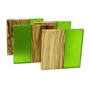 Natural House Hot Selling Olive Wood and Green Epoxy Resin <b>Coaster</b> <b>for</b> <b>Drink</b> Coffee Tea <b>for</b> Bar Kitchen Home Apartment - Product Image 3