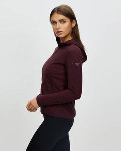 Vente en gros de veste polaire personnalisée pour femmes respirante en coton tricoté avec fermeture à glissière coupe-vent direct - Product Image 6