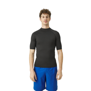 Men Slim Front Swim T Shirt Polyester Spandex Quick Dry UV Protection Rash Guard Breathable Stretch <b>Surf</b> Swimwear Beach Wear - Product Image 1