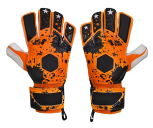 Gants de gardien de but de football professionnels avec logo personnalisé, haute qualité, respirants, en latex imperméable, sangle de poignet réglable, doigts entièrement protégés - Product Image 2