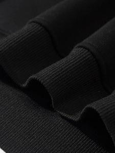 High Quality Designer <b>Men</b> Black Cotton Vintage Distressed Embroidery Patch Custom <b>Pullover</b> Heather Gray Tracksuit For Unisex - Product Image 5