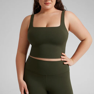 2025 Custom Asymmetric Sports Bra Sexy Strappy <b>Back</b> Removable Padded Breathable High Impact Fitness Yoga Crop Top Simple Style - Product Image 1