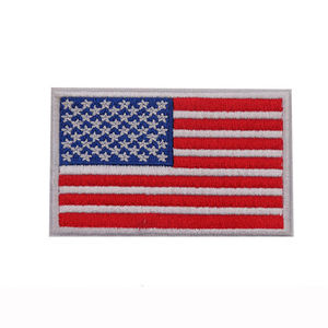 Parches Bordados de Banderas Nacionales de Alta Calidad al por Mayor, para Coser o Planchar, con Gancho y Bucle, Parche de la Bandera Americana - Product Image 4