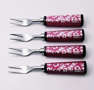 Elegante Juego de Tenedores de Acero Inoxidable con Mango de Resina para Bodas, Eventos, Restaurantes, Hoteles, Juego de Accesorios de Vajilla de Primera Calidad - Product Image 1