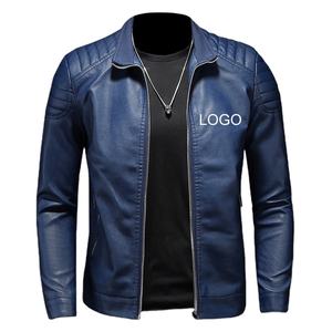 Chaqueta Bomber Personalizada OEM con Cuello Alto, Estilo Urbano, Cortavientos, con Cremallera, de Cuero Genuino, con Capucha, Invierno, Vintage, con Letras, Transpirable - Product Image 1