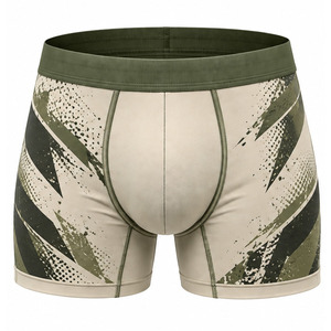 Custom Sublimation Boxers for Men Breathable Quick Dry Sports <b>Underwear</b> Elastic Waist Private Label Manufacturer Supplier Design - Product Image 1